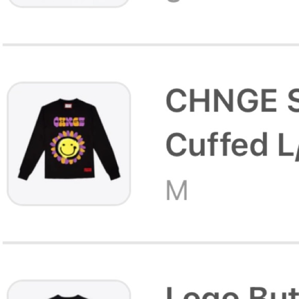 CHNGE Black Long Sleeve Graphic Sun Design